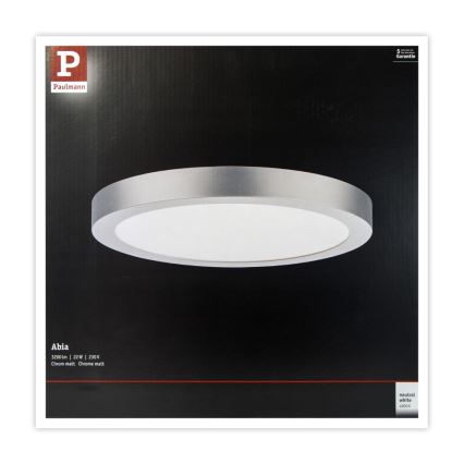 Paulmann 71023 - LED/22W Stropné svietidlo ABIA 230V matný chróm