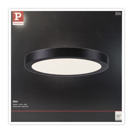 Paulmann 71025 - LED/22W Stropné svietidlo ABIA 230V čierna