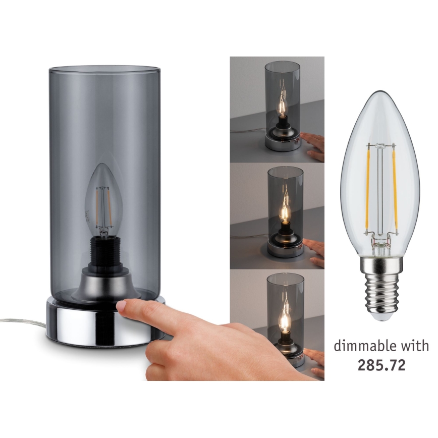 Paulmann 77056 - 1xE14/40W Dotyková stolná lampa PINJA 230V
