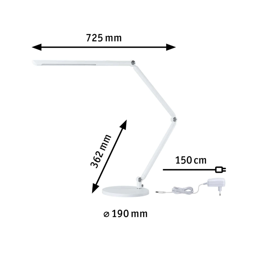 Paulmann 78911 - LED/10,6W Stmievateľná stolná lampa FLEXBAR 230V 3000/4000/6500K