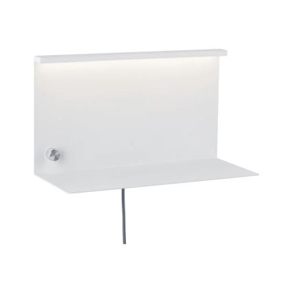 Paulmann 78916 - LED/4,5W Stmievateľné svietidlo s poličkou a USB JARINA 230V biela