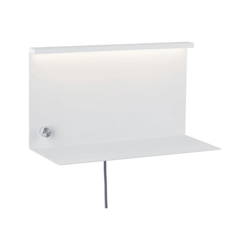 Paulmann 78916 - LED/4,5W Stmievateľné svietidlo s poličkou a USB JARINA 230V biela