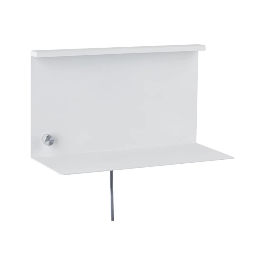 Paulmann 78916 - LED/4,5W Stmievateľné svietidlo s poličkou a USB JARINA 230V biela