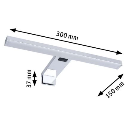 Paulmann 78950 - LED/3,7W IP44 Kúpeľňové osvetlenie zrkadla SELO 2700-6500K 230V