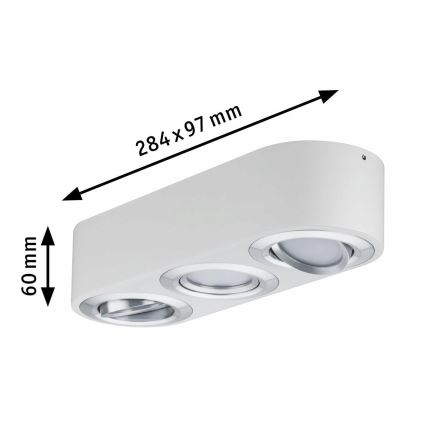 Paulmann 79710 - 3xLED/4,8W Stmievateľné bodové svietidlo ARGUN 230V