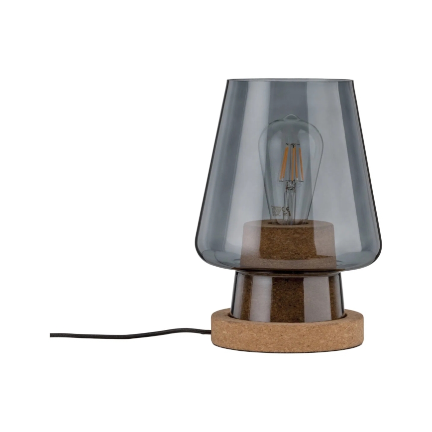 Paulmann 79736 - 1xE27/20W Stolná lampa IBEN 230V dymová