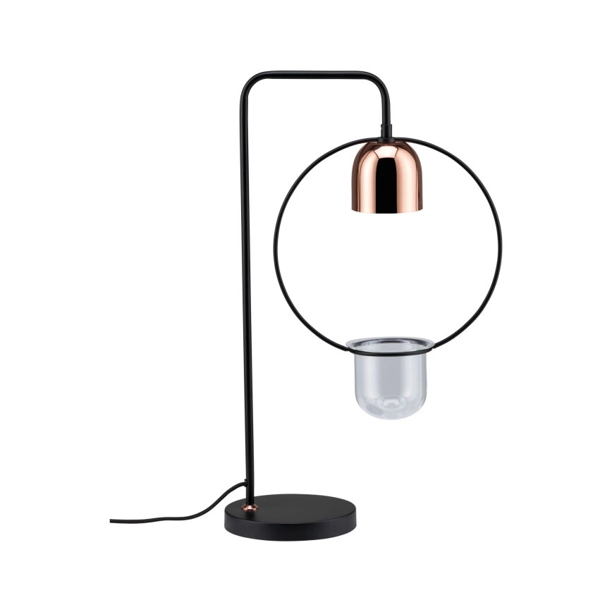 Paulmann 79746 - 1xGU10/20W Stolná lampa FANJA 230V dymová
