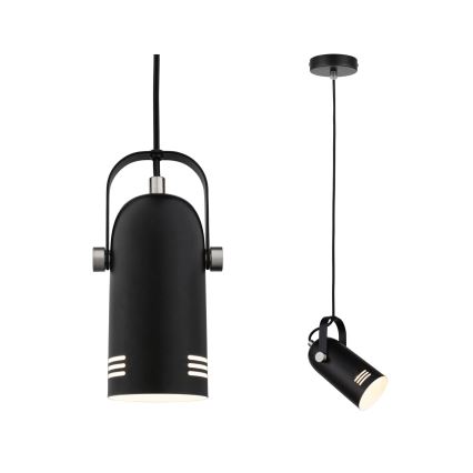Paulmann 79766 - LED RGBW 1xE27/12W Luster na lankách LAVEA 230V čierny