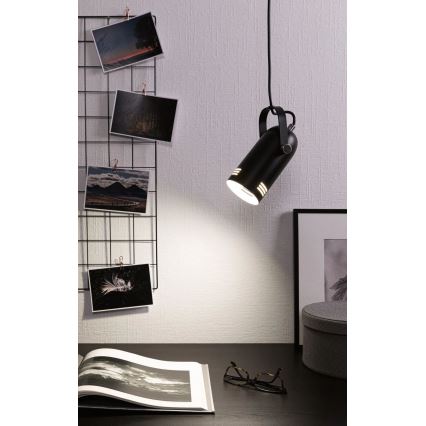 Paulmann 79766 - LED RGBW 1xE27/9W Luster na lankách LAVEA 230V čierny