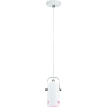 Paulmann 79767 - LED RGBW 1xE27/9W Závesný luster na lanku LAVEA 230V biela