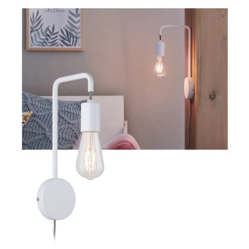 Paulmann 79811 - 1xE27/40W Nástenné svietidlo CALVANI 230V biela