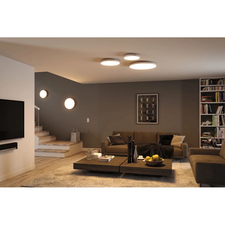 Paulmann 79894 - LED/38W stropné svietidlo VELORA, 230 V, 3000/4000/6500 K, priemer 60 cm, biele