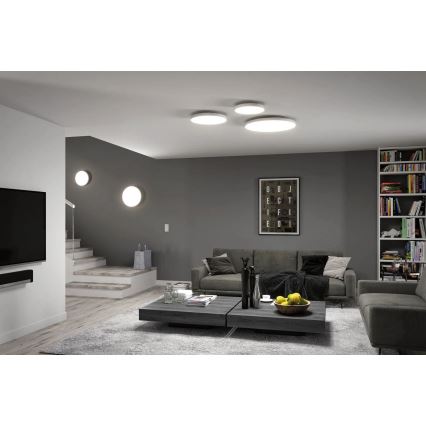 Paulmann 79894 - LED/38W stropné svietidlo VELORA, 230 V, 3000/4000/6500 K, priemer 60 cm, biele