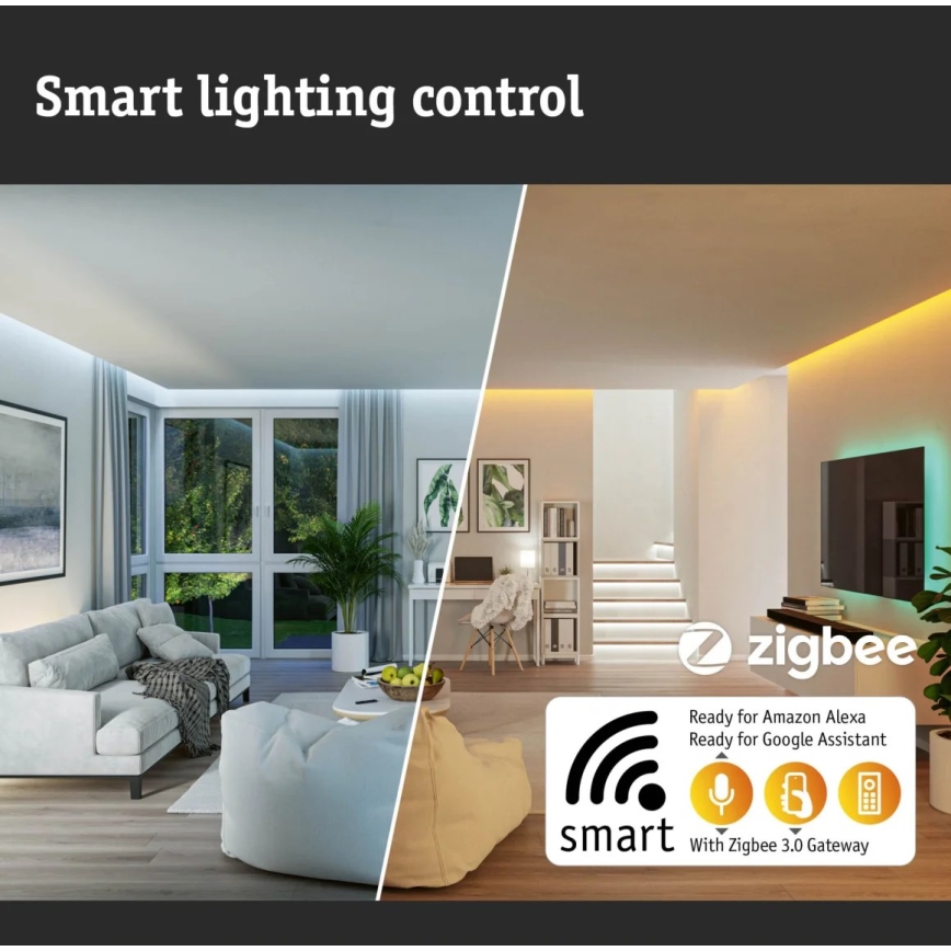 Paulmann 79897 - LED RGBW/22W Stmievateľné stropné svietidlo SMART VELORA 230V