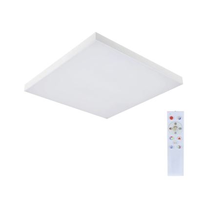 Paulmann 79910 - LED/31W RGBW Stmievateľné stropné svietidlo LORIA 230V 3000-6500K 59,5x59,5 cm biela + diaľkové ovládanie