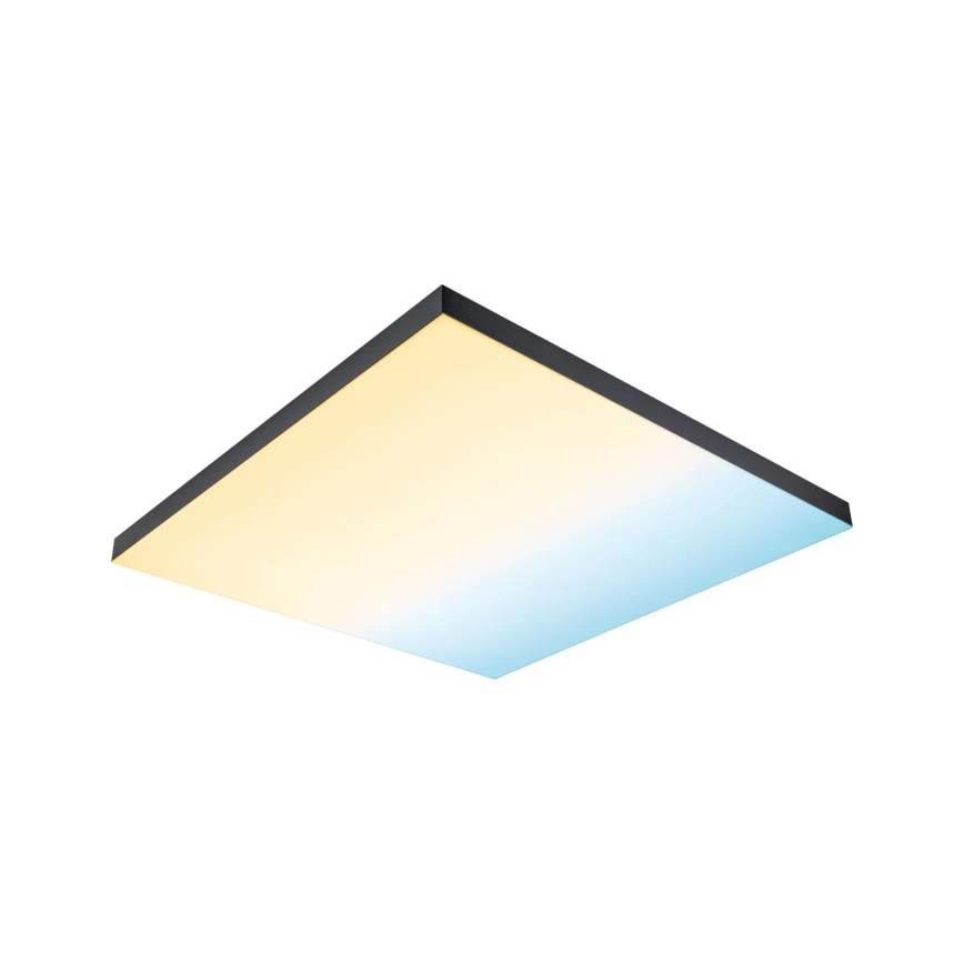 Paulmann 79913 - LED/31W RGBW Stmievateľné stropné svietidlo LORIA 230V 3000-6500K 59,5x59,5 cm čierna + diaľkové ovládanie