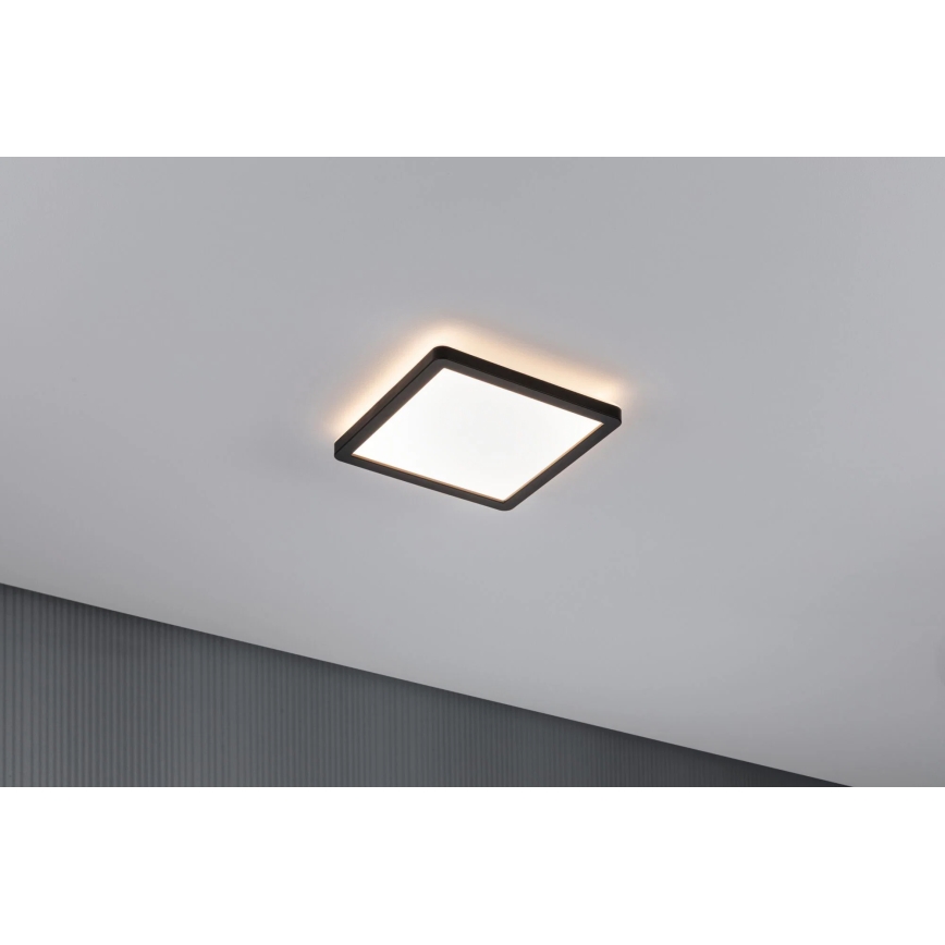 Paulmann 79920 - LED/11,2W stmievateľný panel ATRIA 230V 3000K 19x19 cm čierny