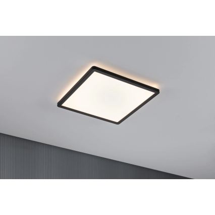 Paulmann 79921 - LED/16W Stmievateľný panel ATRIA 230V 3000K 29,3x29,3 cm čierna