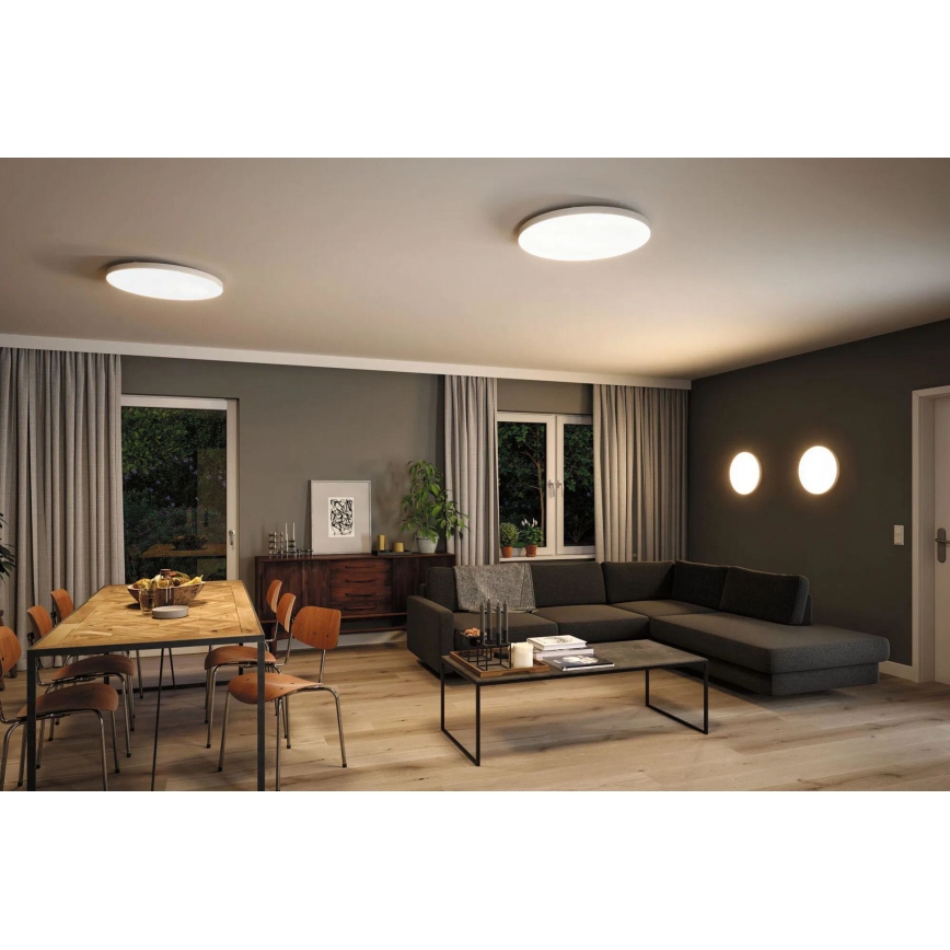 Paulmann 79929 - LED/22W RGBW stmievateľné stropné svietidlo LORIA 230V pr. 40 cm biela
