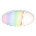 Paulmann 79929 - LED/22W RGBW stmievateľné stropné svietidlo LORIA 230V pr. 40 cm biela