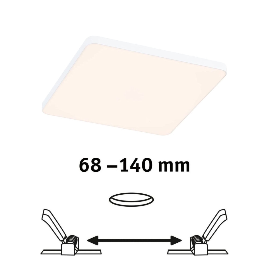 Paulmann 79948 - LED/12W IP44 Stmievateľné kúpeľňové zapustené svietidlo VARIFIT 230V