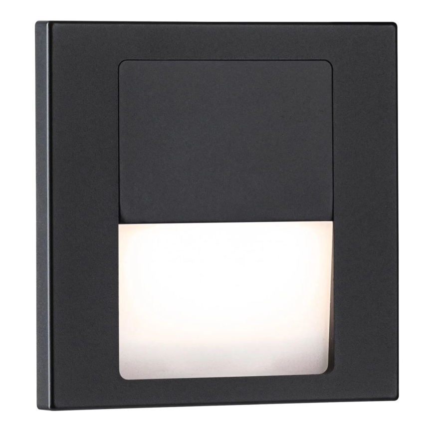 Paulmann 80001 - LED/1W Schodiskové svietidlo TSARO 230V Follow/čierna
