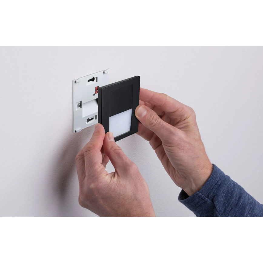 Paulmann 80001 - LED/1W Schodiskové svietidlo TSARO 230V Follow/čierna
