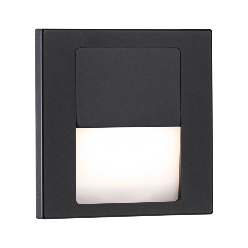 Paulmann 80001 - LED/1W Schodiskové svietidlo TSARO 230V Follow/čierna