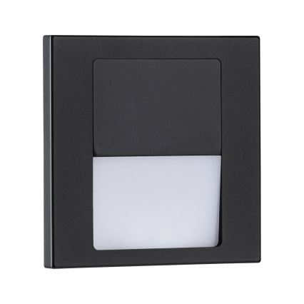 Paulmann 80001 - LED/1W Schodiskové svietidlo TSARO 230V Follow/čierna