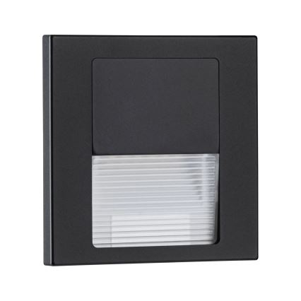 Paulmann 80001 - LED/1W Schodiskové svietidlo TSARO 230V Follow/čierna