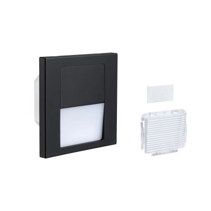 Paulmann 80001 - LED/1W Schodiskové svietidlo TSARO 230V Follow/čierna