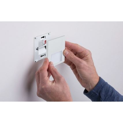 Paulmann 80002 - LED/1W Schodiskové svietidlo so senzorom TSARO 230V Lead/biela