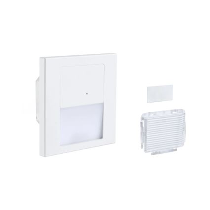 Paulmann 80002 - LED/1W Schodiskové svietidlo so senzorom TSARO 230V Lead/biela