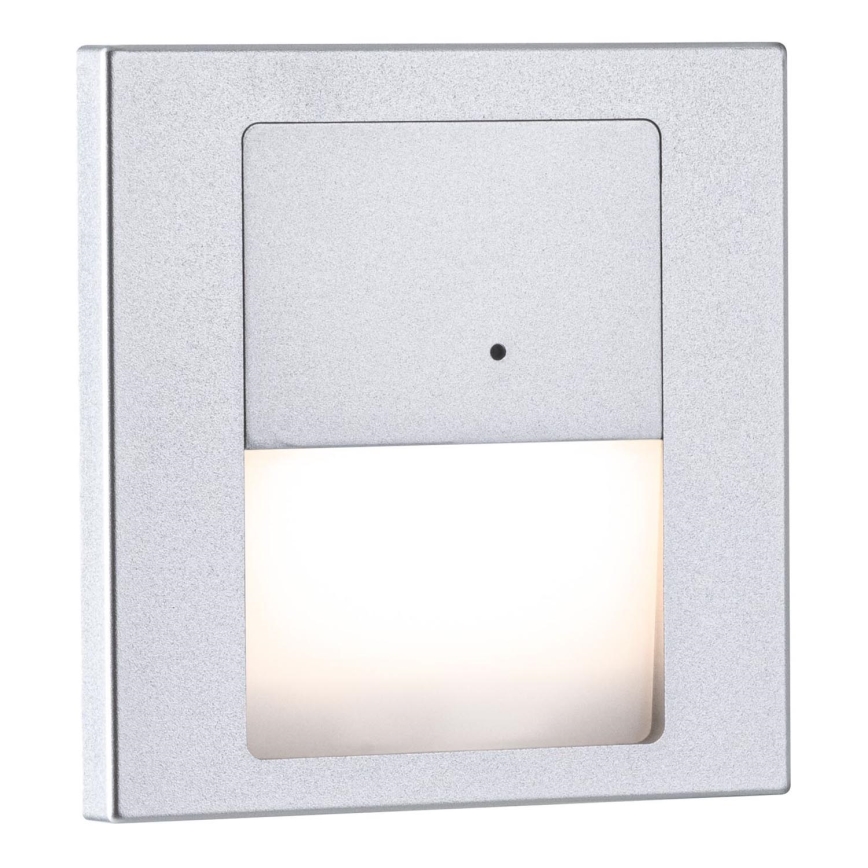 Paulmann 80003 - LED/1W Schodiskové svietidlo so senzorom TSARO 230V Lead/matný chróm