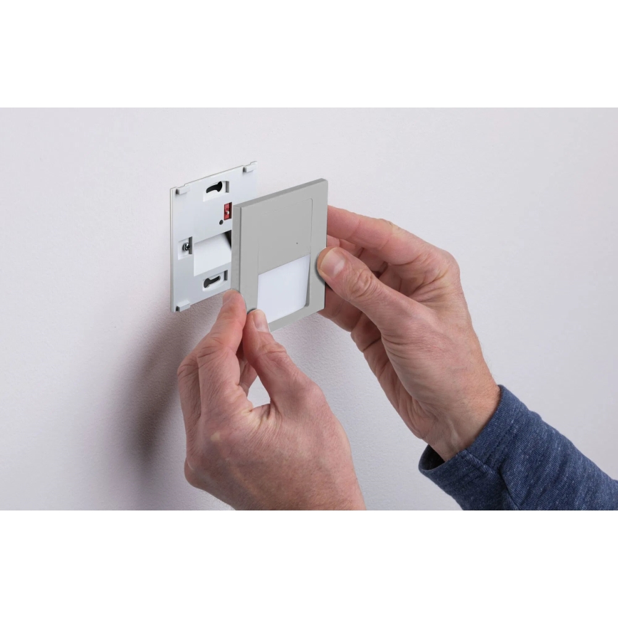 Paulmann 80003 - LED/1W Schodiskové svietidlo so senzorom TSARO 230V Lead/matný chróm
