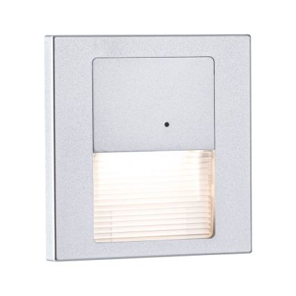 Paulmann 80003 - LED/1W Schodiskové svietidlo so senzorom TSARO 230V Lead/matný chróm