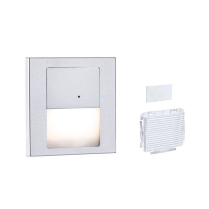 Paulmann 80003 - LED/1W Schodiskové svietidlo so senzorom TSARO 230V Lead/matný chróm