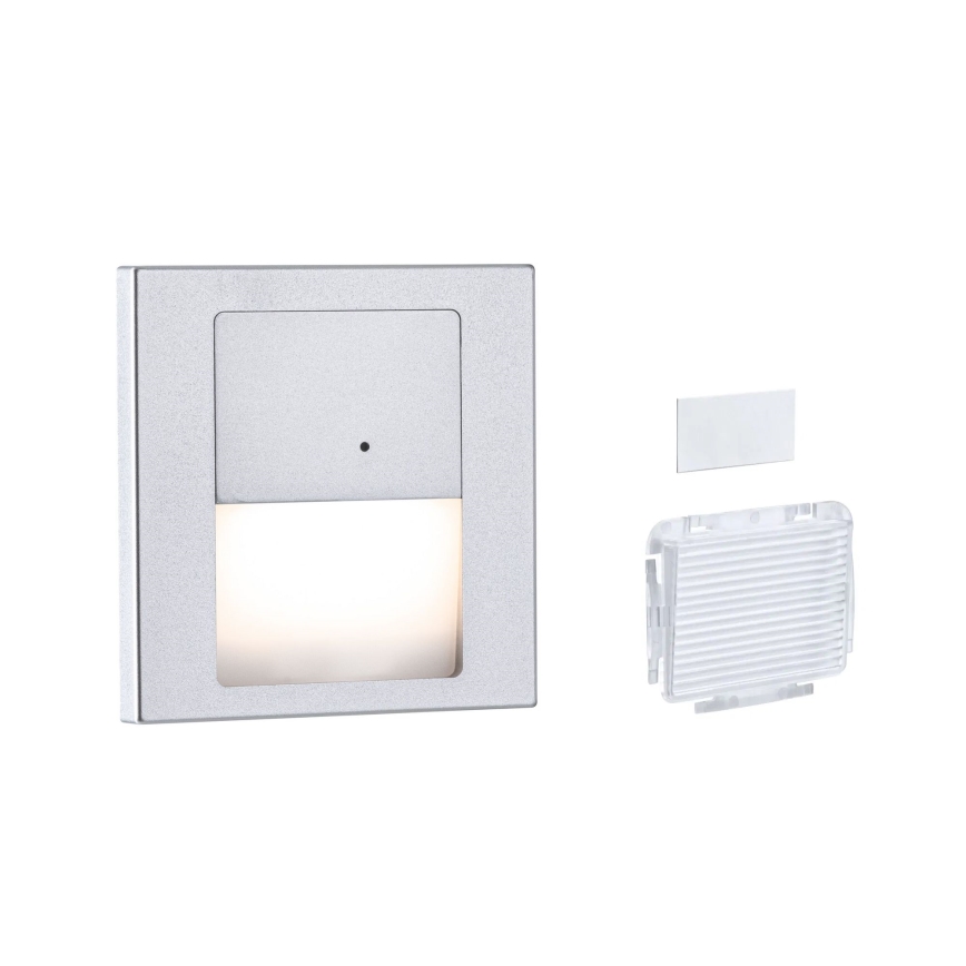 Paulmann 80003 - LED/1W Schodiskové svietidlo so senzorom TSARO 230V Lead/matný chróm