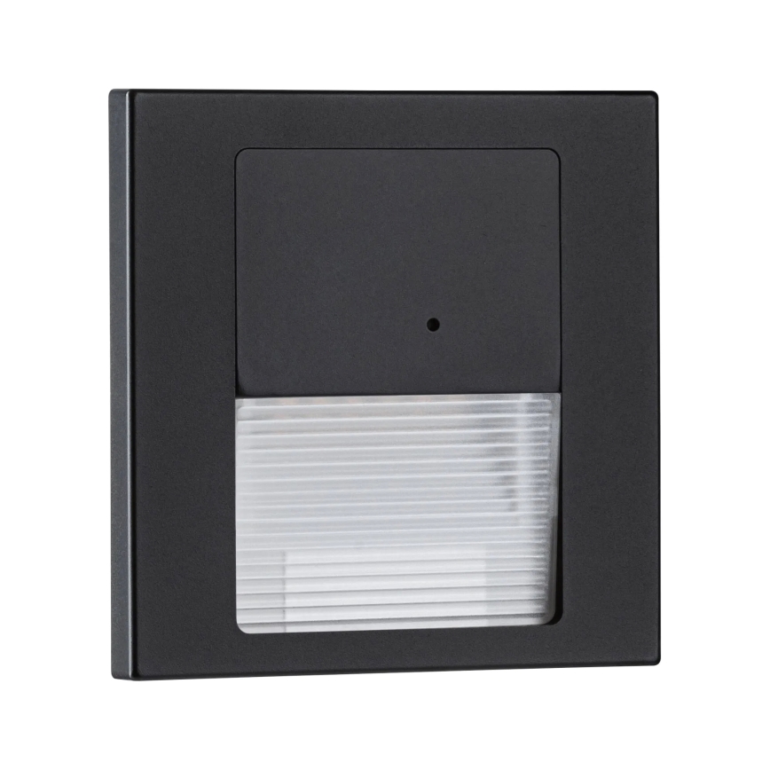 Paulmann 80004 - LED/1W Schodiskové svietidlo so senzorom TSARO 230V Lead/čierna