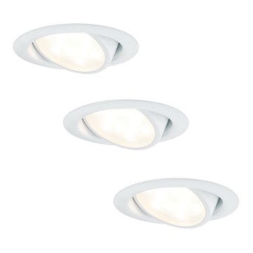 Paulmann 92091 - SADA 3x LED Podhľadové svietidlo 3xLED/4,2W/230V