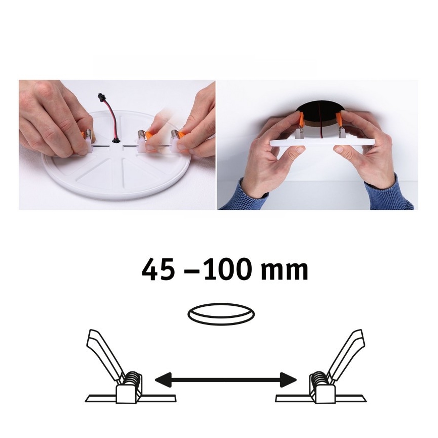 Paulmann 92391 - LED/8,5W IP44 Kúpeľňové podhľadové svietidlo VARIFIT 230V
