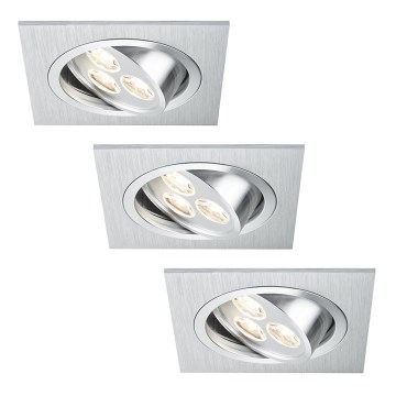 Paulmann 92532 - SADA 3xLED/3W Podhľadové svietidlo PREMIUM LINE 230V