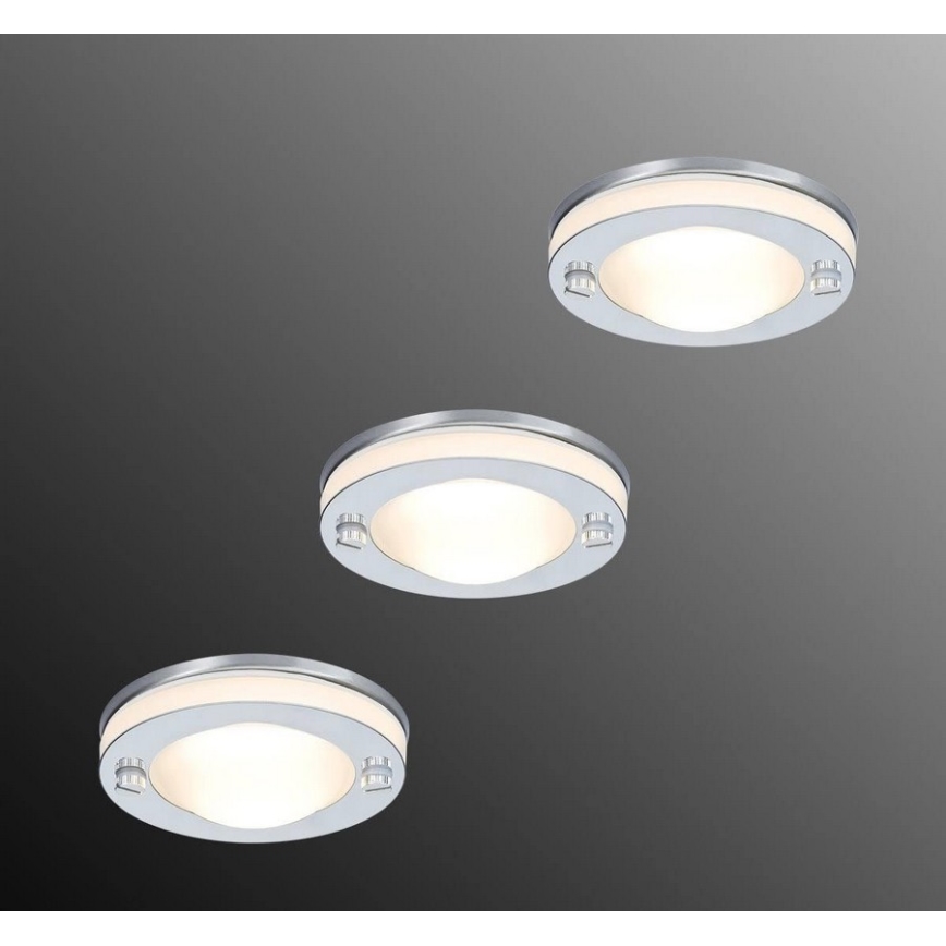 Paulmann 92536 - SADA 3x Kúpeľňové podhľadové svietidlo DECO 3xGU5,3/35W/230V