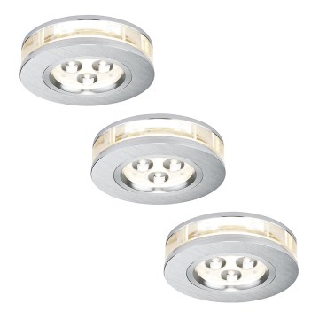 Paulmann 92541 - SADA 3xLED/3W Kúpeľňové podhľadové svietidlo PREMIUM 230V