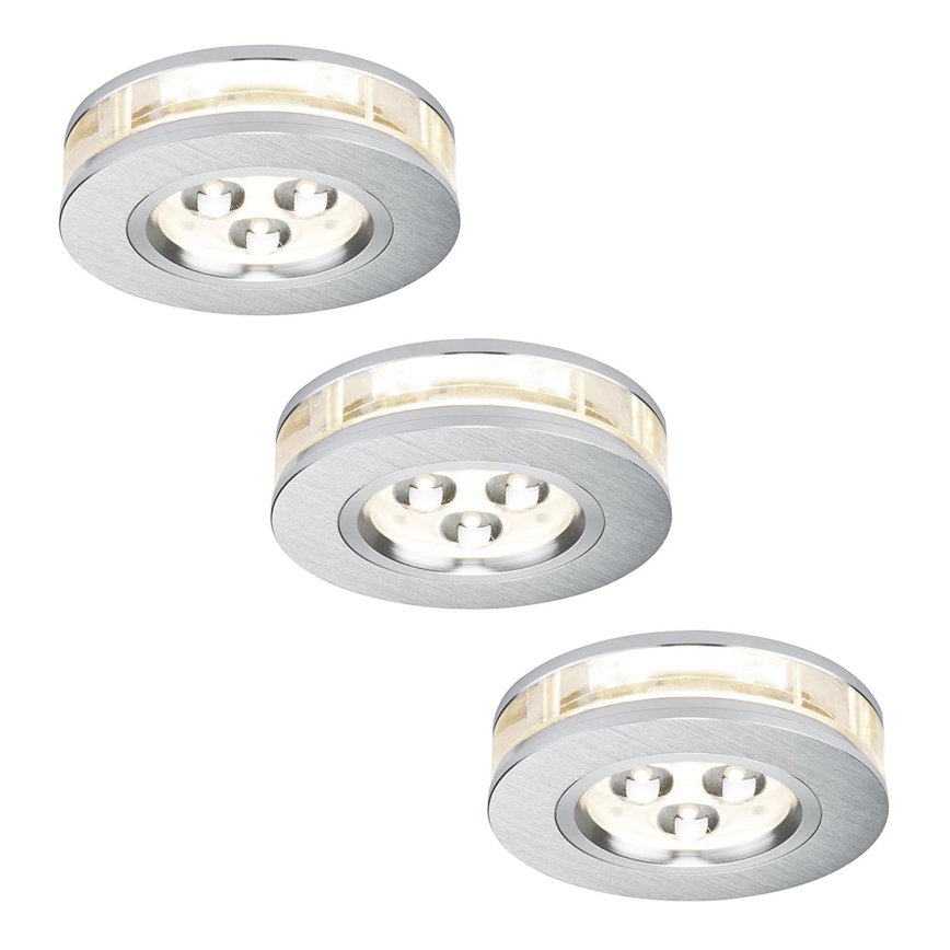 Paulmann 92541 - SADA 3xLED/3W Kúpeľňové podhľadové svietidlo PREMIUM 230V