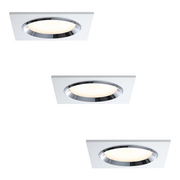 Paulmann 92695 - SADA 3xLED/8W Stmievaťelné zapustené svietidlo DICE 230V