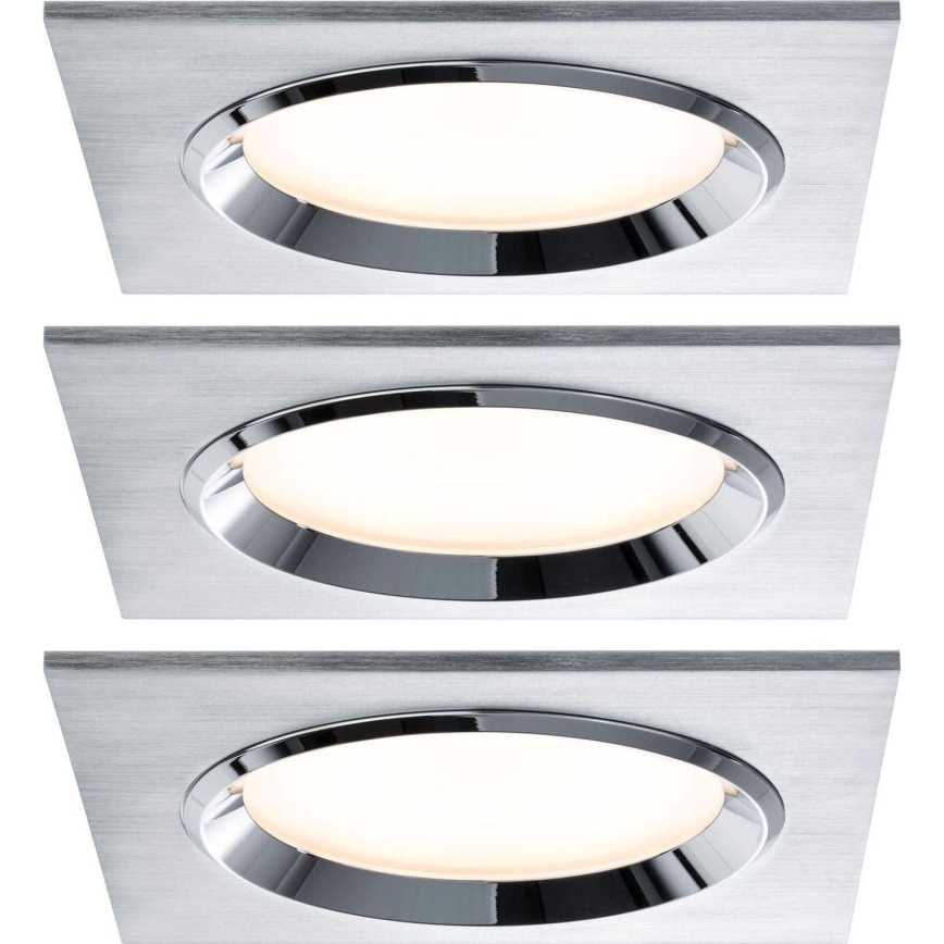 Paulmann 92696 - SADA 3xLED/8W Stmievateľné podhľadové svietidlo DICE 230V