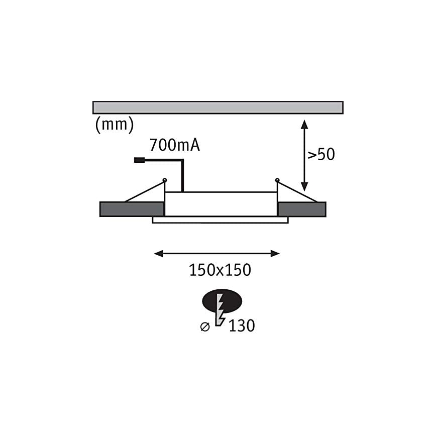 Paulmann 92696 - SADA 3xLED/8W Stmievateľné podhľadové svietidlo DICE 230V