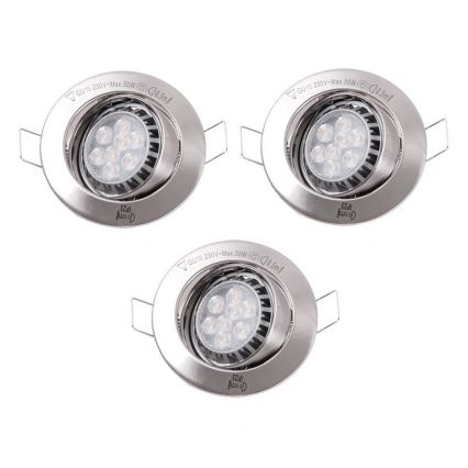Paulmann 92709 - SADA 3xLED Podhľadové svietidlo 3xGU10/8W/230V