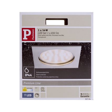 Paulmann 92784 - LED Kúpeľňové podhľadové svietidlo LED/14W/230V